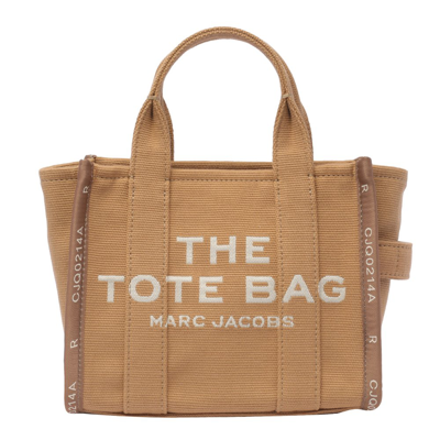 Shop Marc Jacobs The Jacquard Small Tote Bag In Beige