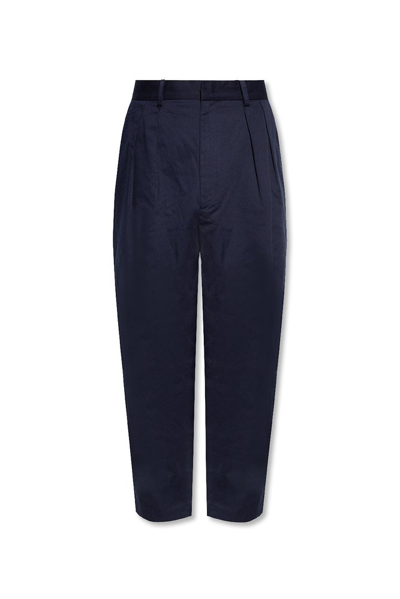 Shop Isabel Marant Niouflow Tailored Cropped Pants In Navy