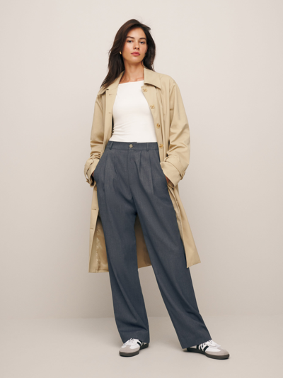 Shop Reformation Mason Pant In Charcoal