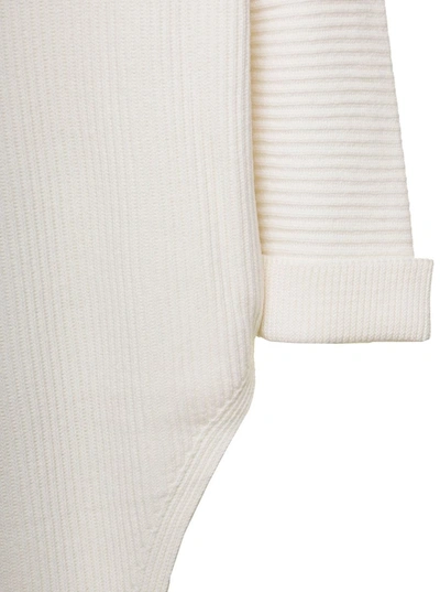 Shop Fabiana Filippi Asymmetric Knit Pull In White