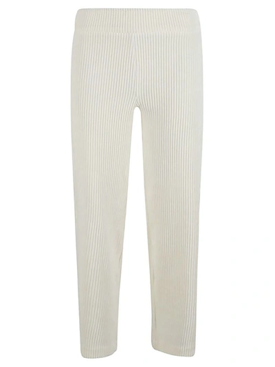 Shop Avenue Montaigne Corduroy Cropped Trousers In White