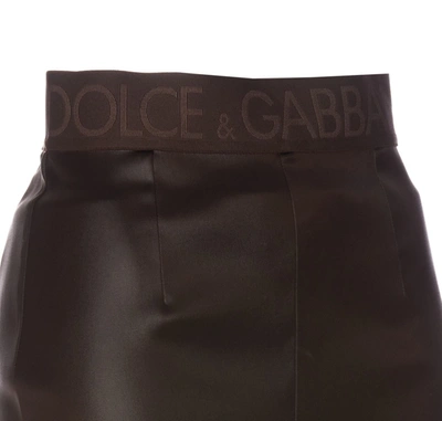 Shop Dolce & Gabbana Trousers In Brown