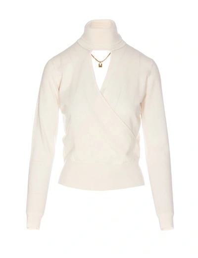 Shop Elisabetta Franchi Sweaters In White