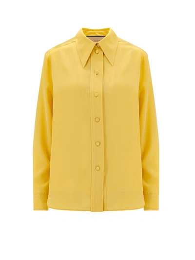 Shop Gucci Shirt In Yellow