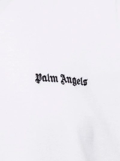 Shop Palm Angels Mc Logo Piccolo In White