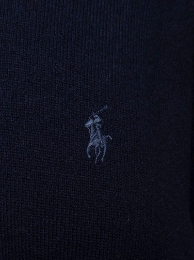Shop Polo Ralph Lauren Merinos Medio Girocollo In Blu
