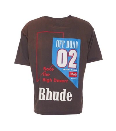 Shop Rhude T-shirts And Polos In Grey