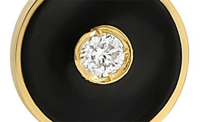 Shop Bony Levy Diamond Circle Stud Earrings In 18k Yellow Gold