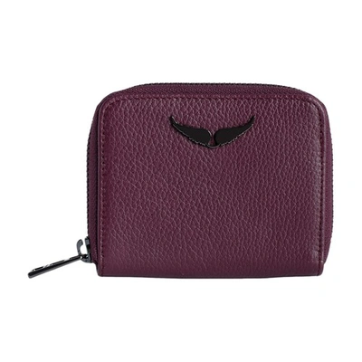 Shop Zadig & Voltaire Mini Zv Coin Purse In Beyond