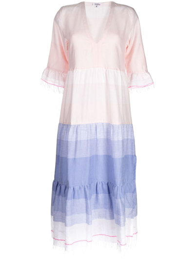 Shop Lemlem Jelba Flutter Dress In Pink