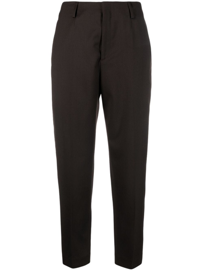 Shop Filippa K High-waist Tailored Trousers In Brown