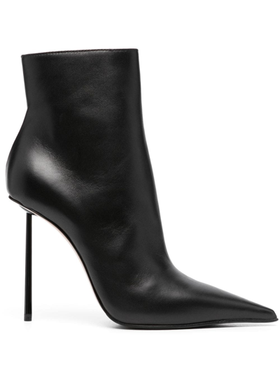Shop Le Silla Bella 110mm Leather Ankle Boots In Black