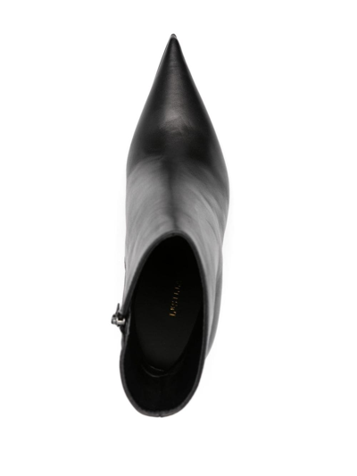 Le Silla Bella 110mm Leather Ankle Boots In Black