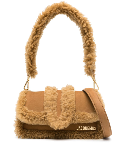 Shop Jacquemus Le Petit Bambimou Doux Shoulder Bag In Brown