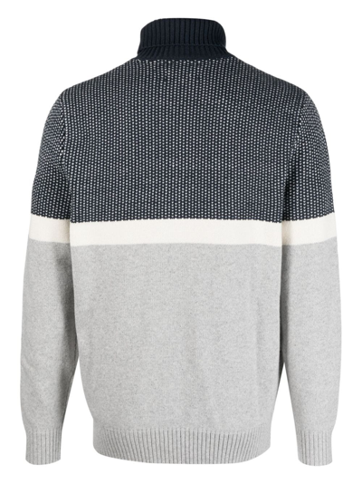 Shop Barbour Bream Roll-neck Jumper In Blue