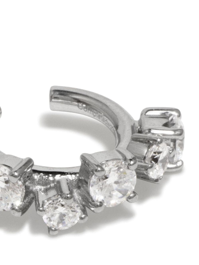 Completedworks Z25 Zirconia-embellished Ear Cuff In Silver