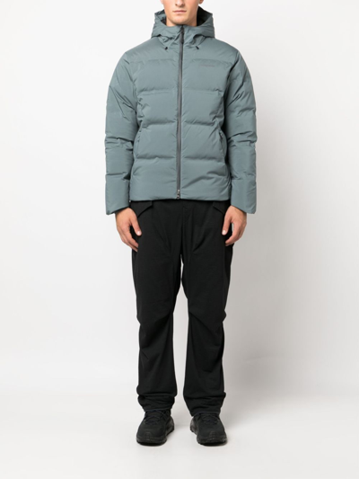 Shop Patagonia Glacier Padded Hooded Jacket In Green
