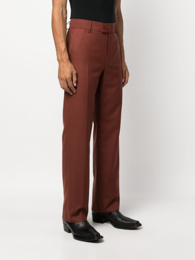 Shop Séfr Mike Suit Tailored Trousers In Red