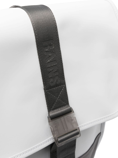 Shop Rains Trail Logo-debossed Backpack In Grey