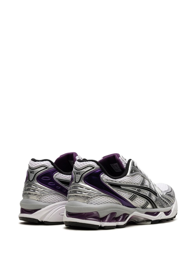 Shop Asics Gel-kayano 14 "dark Grape" Sneakers In Grey