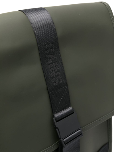 Shop Rains Trails Logo-debossed Backpack In Green