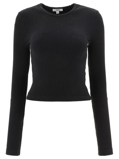 Shop Agolde "alma" Sweater In Black
