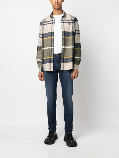 Barbour Plaid-check Pattern Shirt In Neutrals