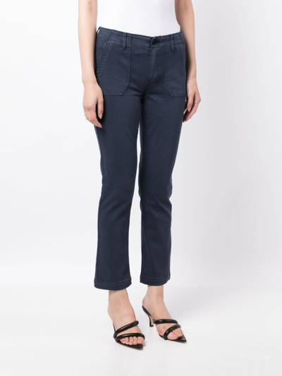 Paige Leenah High-rise Wide-leg Jeans In Blue