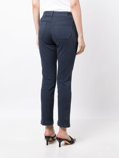 Paige Leenah High-rise Wide-leg Jeans In Blue