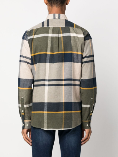 Barbour Plaid-check Pattern Shirt In Neutrals