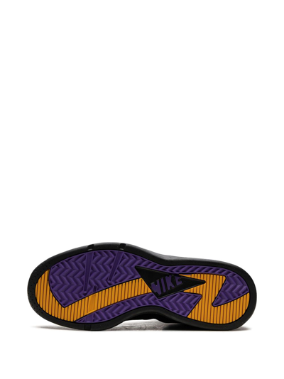 Nike Air Flight Huarache "lakers Away" Sneakers In Black