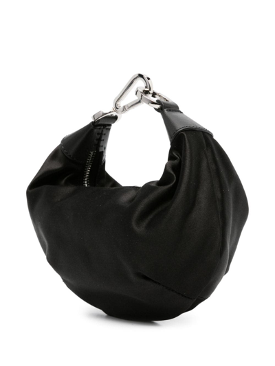 Palm Angels Palm-appliqué Satin Tote Bag In Black
