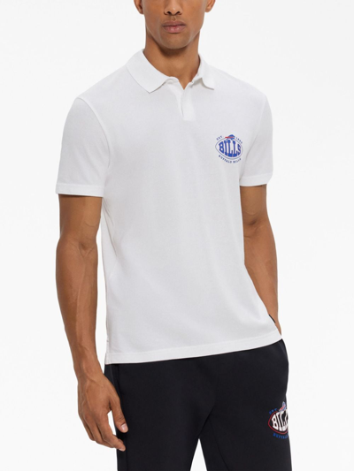 Shop Hugo Boss X Nfl Team-logo Polo Shirt In White