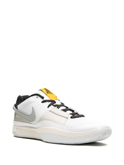Nike Ja 1 "light Smoke Grey" Sneakers In White