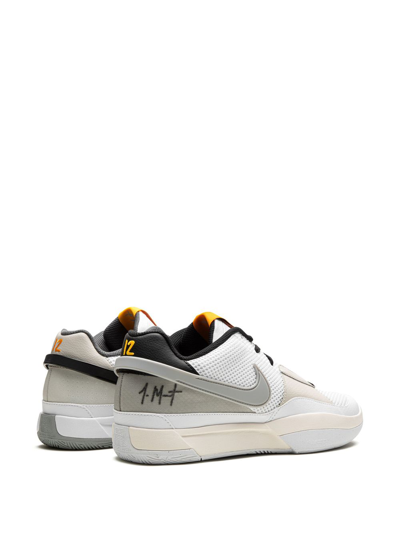 Shop Nike Ja 1 "light Smoke Grey" Sneakers In White