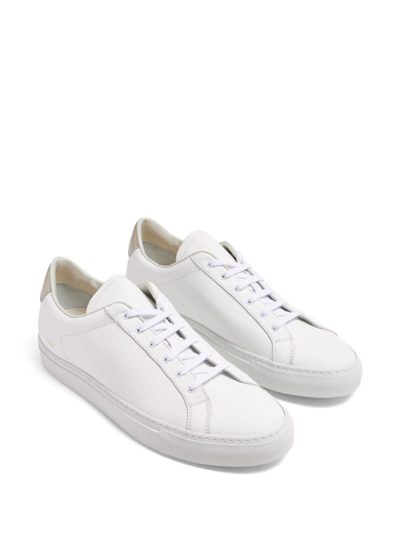 Shop Common Projects Tennis Leather Sneakers In White
