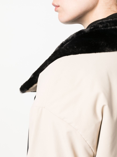 Herno Padded Drawstring-hooded Coat In Neutrals