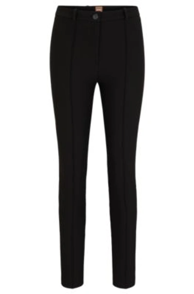 Hugo Boss Boss Tanaina Slim Fit Trousers In Black