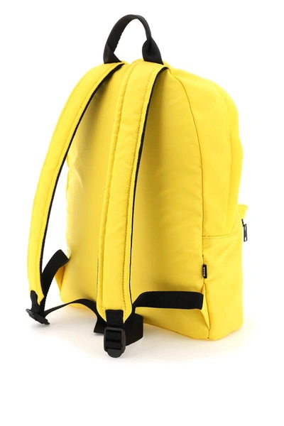 Shop Msgm Nylon Backpack In Yellow