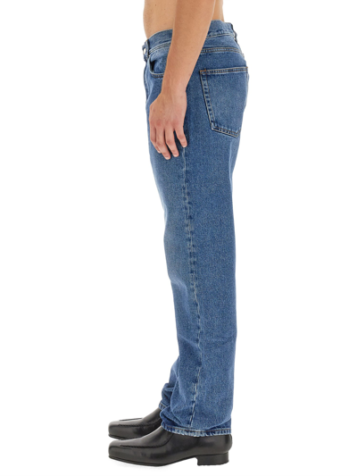 Shop Séfr Straight Cut Jeans In Marrone