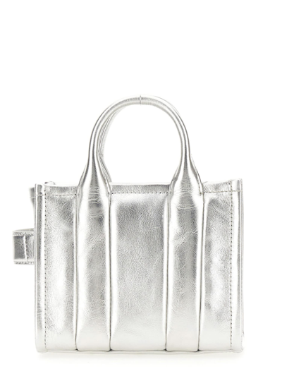 Shop Marc Jacobs The Tote Mini Bag In Argento