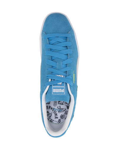 Shop Puma X Ripndip Suede Sneakers In Blau