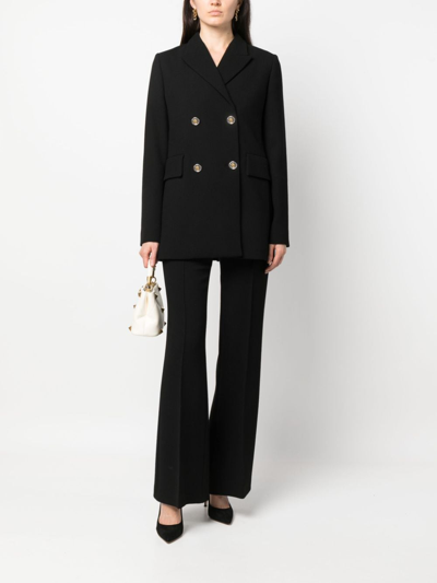 Shop Giambattista Valli Double-breasted Blazer In Schwarz