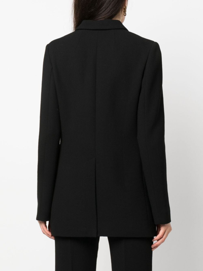 Shop Giambattista Valli Double-breasted Blazer In Schwarz