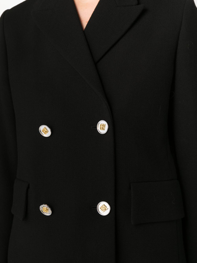 Shop Giambattista Valli Double-breasted Blazer In Schwarz