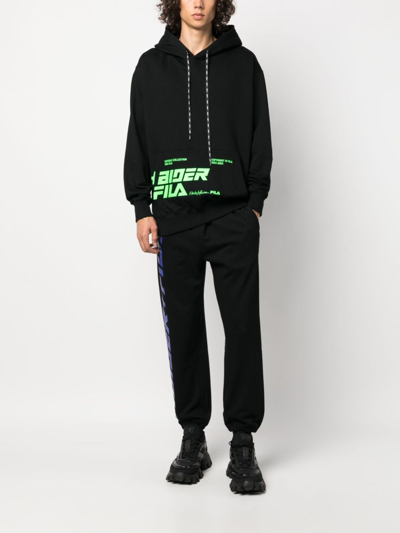 Haider Ackermann X Fila Logo-print Track Pants In Schwarz