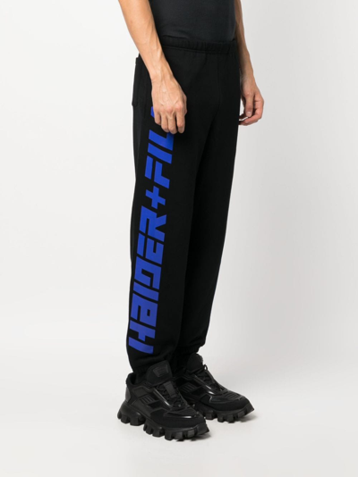 Haider Ackermann X Fila Logo-print Track Pants In Schwarz