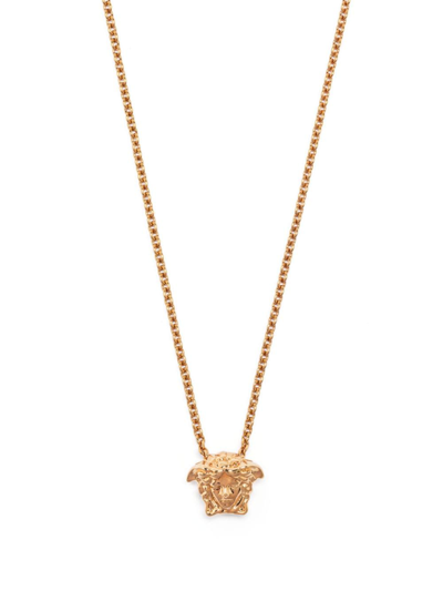 Shop Versace La Medusa Necklace In Gold