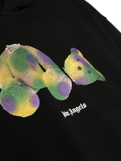 Palm Angels Kill The Bear Cotton Hoodie In Schwarz