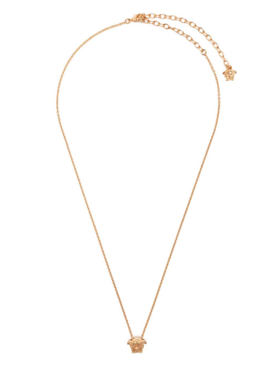 Shop Versace La Medusa Necklace In Gold